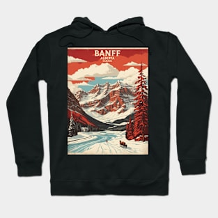 Banff Canada Vintage Poster Tourism Hoodie